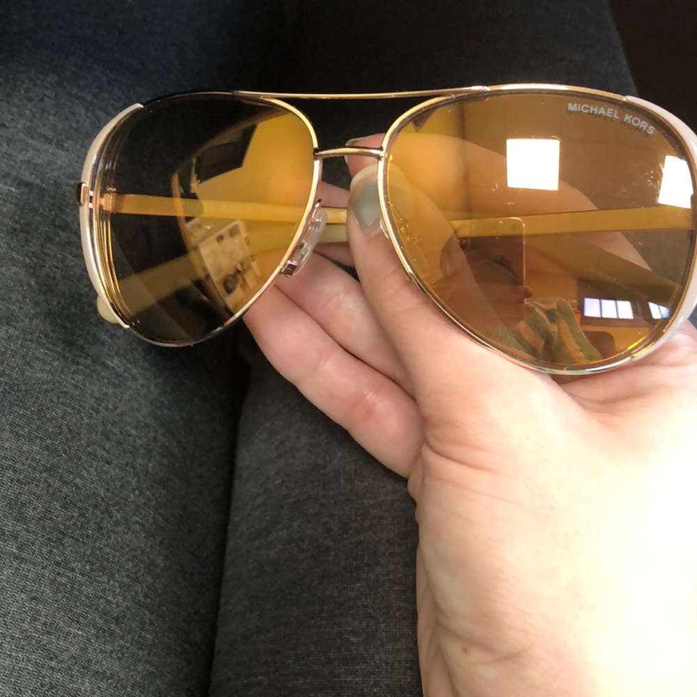 Michael Kors rose gold aviators
